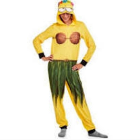 New Hawaiian Minion Women's Pajama Union Suit One Piece Sleepwear 2X 18W/20W - Picture 1 of 11